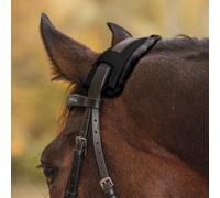 Real Lambskin Noseband/Poll Sleeve - 28cm - Black