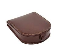 Real Leather Classic Coin Tray Wallet Small Pouch Pocket Loose Change Purse AVT5 (Brown)
