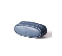 Real Leather Double Twin Pair Unisex Glasses Case
