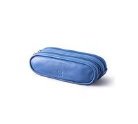 Real Leather Double Twin Pair Unisex Glasses Case
