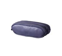 Real Leather Double Twin Pair Unisex Glasses Case (Purple)