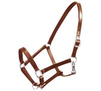 Real Leather Headcollar Stable Halter Soft Padded Brown/Black Pony/Cob/Full vida