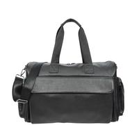 Real Leather Holdall Large Size Travel Weekend Organiser Bag Tunis Black House of Leather Black Large