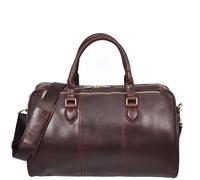 Real Leather Holdall Weekend Cabin Size Duffle Bag Cornwall Black House of Leather Brown Medium