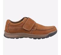 REAL LEATHER - Hush Puppies Casper Mens MEMORY FOAM Comfort Slip On Strap Shoes