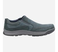 REAL LEATHER - Hush Puppies MEMORY FOAM Mens Jasper Casual Smart Slip-On Shoes