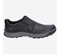 REAL LEATHER - Hush Puppies MEMORY FOAM Mens Jasper Casual Smart Slip-On Shoes