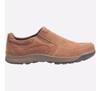 REAL LEATHER - Hush Puppies MEMORY FOAM Mens Jasper Casual Smart Slip-On Shoes