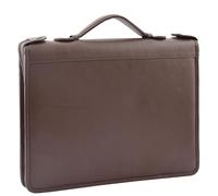 Real Leather Portfolio Case File Folder Ring Binder Organiser HL49 Black House of Leather Brown Large