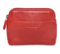 Real Leather RFID Zip Top Purse - Women's Luxury Card, Coin & Key Holder | Mini Cosmetic Pouch for Travel & Everyday Use | SADDLER - Magenta