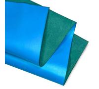 Real Leather Sheets | Full Grain Tooling Leather | 1.3-1.5mm Thick | Cowhide Leather Sheet for Leathercrafts, Repairing and Home Decor by Kozmo (True Blue, 6" X 12")