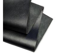 Real Leather Sheets | Full Grain Tooling Leather | 1.3-1.5mm Thick | Cowhide Leather Sheet for Leathercrafts, Repairing and Home Decor by Kozmo (Jet Black, 12" X 12")