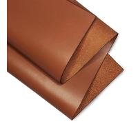 Real Leather Sheets | Full Grain Tooling Leather | 1.3-1.5mm Thick | Cowhide Leather Sheet for Leathercrafts, Repairing and Home Decor by Kozmo (Mocha Brown, 12" X 12")