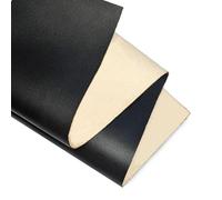 Real Leather Sheets | Full Grain Tooling Leather | 1.8-2.0mm | Thick Cowhide Leather Sheet for Leathercrafts, Repairing and Home Decor by Kozmo (Jet Black, 8" X 12")