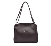 Real Leather Shoulder Bag For Women Zip Large Hobo Handbag Maisie (Brown)