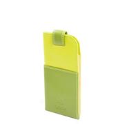 Real Leather Soft Slim Nappa Leather Glasses Case Cover With Tab Fastener HOL6011 Multi Colours Available (LIME MULTI)