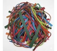 Real Leather Strips | Cowhide Offcuts Various Lengths & Colours | for Belts, Bracelets, Dog Collars, Watch Straps, Crafts & Repairs by Kozmo | 18-22 Metres
