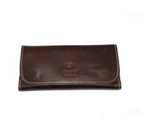 Real Leather Tobacco Pouch with Inside Lining, Space Enough to Hold Upto 50g of Bag, with Slot for Rolling Paper and Zip Pocket for Filter