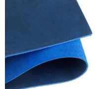 Real Leather Tooling Sheets - for Crafting Tools, Leather Wallets, Leather Materials - Thick Crazy Horse Leather Sheets - Not Faux Leather Sheets (Blue, 24"x12")