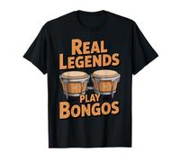 Real Legends Play Bongo Drum Bongos Percussion Bongo Drummer T-Shirt