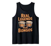 Real Legends Play Bongo Drum Bongos Percussion Bongo Drummer Tank Top