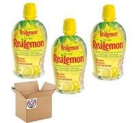 Real Lemon Juice Bottle 200ml With Box - 3 x Bottles - Helping Home Cooks, Zesty flavour