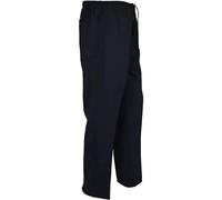 REAL LIFE FASHION LTD Adults Plain Rugby Trousers Straight Leg Golf Pants Mens Adjustable Waist Trousers Elasticated Waist Work Pants Smart Rugby Pants (Navy Waist 40"/ Inside Leg 27")