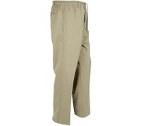 REAL LIFE FASHION LTD Adults Plain Rugby Trousers Straight Leg Golf Pants Mens Adjustable Waist Trousers Elasticated Waist Work Pants Smart Rugby Pants (Stone Waist 40"/ Inside Leg 27")