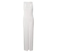 REAL LIFE FASHION LTD Ladies New Plain Sleeveless Scoop Neck Racer Back Womens Plus Size Long Jersey Summer Maxi Dress White