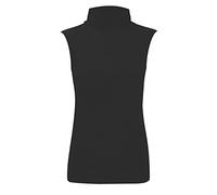 REAL LIFE FASHION LTD Ladies Turtle Polo Neck Jumper Women Sleeveless Roll Neck Jumper Plain High Neck Top Casual Wear Stretch Fitted Top T-Shirt Plus Sizes Black