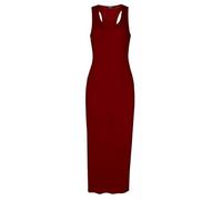 REAL LIFE FASHION LTD Women Racer Muscle Back Maxi Sleeveless Jersey Long Dress Ladies Summer Fashion Outdoor Party Dress Street Wear Long Casual Dress