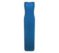 REAL LIFE FASHION LTD Women Racer Muscle Back Maxi Sleeveless Jersey Long Dress Ladies Summer Fashion Outdoor Party Dress Street Wear Long Casual Dress