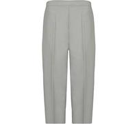 REAL LIFE FASHION LTD Women’s 3/4 Elasticated Waist Capri Trousers Slim Fit Cropped Pants Ladies 2 Pockets Stretchy Office Formal Wear Plain Pants Summer Trousers Plus Size UK 8-24 Grey