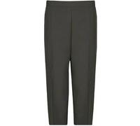 REAL LIFE FASHION LTD Women’s 3/4 Elasticated Waist Capri Trousers Slim Fit Cropped Pants Ladies 2 Pockets Stretchy Office Formal Wear Plain Pants Summer Trousers Plus Size UK 8-24 Charcoal