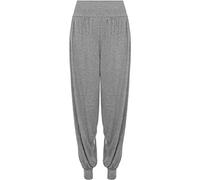 REAL LIFE FASHION LTD Womens Cuffed Bottom Baggy Harem Ali Baba Trousers Summer Sports Cuffed Pants Ladies Active Wear Yoga Pants Arabic Belly Dance Herem Pants Jogging Trousers (Light Grey UK 8-10)