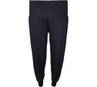 REAL LIFE FASHION LTD Womens Cuffed Bottom Baggy Harem Ali Baba Trousers Summer Sports Cuffed Pants Ladies Active Wear Yoga Pants Arabic Belly Dance Herem Pants Jogging Trousers (Navy UK 20-22)
