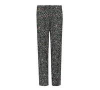REAL LIFE FASHION LTD Womens Floral Print Trouser Ladies Straight Leg Trouser Elasticated Waist Stretchy Fancy Party Full Length Pants UK Plus Size UK 14-28