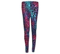 REAL LIFE FASHION LTD Women's Full Length Plain Printed Leggings Elasticated Waist Summer Sports Trousers Ladies Active Gym Plus Size Stretchy Pants Outdoor Casual Wear Bottoms Plus Size UK 8 to 26