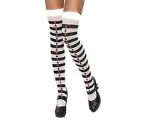 REAL LIFE FASHION LTD Womens Over the Knee High Heart Printed Socks Ladies Cute and Stylish Long Stocking with Adorable Heart Patterns for Casual Wear, or Cosplay Outfits Socks