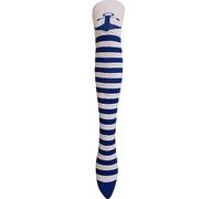REAL LIFE FASHION LTD Womens Over the Knee High White Socks with Nurse, Bloody, and Sailor Prints Ladies Costume Style Long Stockings for Halloween, Cosplay, Party or Themed Outfits