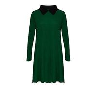 REAL LIFE FASHION LTD Womens Peter Pan Collar Swing Dress Ladies Long Sleeve Midi Dress Halloween Christmas Night Out Party Wear Swing Dress Plus Size UK 8-26 Bottle Green