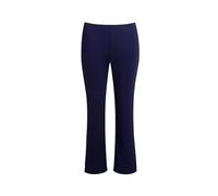 REAL LIFE FASHION LTD Womens Plain Bootleg Trouser Ladies Boot Cut Elasticated Waist Full Length Plain Bottom and Trouser Casual Wear Summer Fancy Party Trousers Plus Size 8-10/L27-24-26/L29 Navy