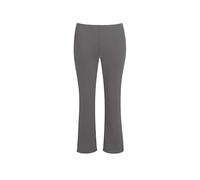 REAL LIFE FASHION LTD Womens Plain Bootleg Trouser Ladies Boot Cut Elasticated Waist Full Length Plain Bottom and Trouser Casual Wear Summer Fancy Party Trousers Plus Size 8-10/L27-24-26/L29 Grey