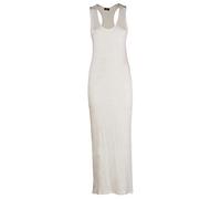 REAL LIFE FASHION LTD Womens Racer Back Maxi#(Cream Plain Sleeveless Scoop Neck Racer Back Maxi Dress#UK 12-14#Womens)