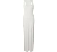 REAL LIFE FASHION LTD Womens Racer Back Vest Top Ladies Racer Muscle Back Jersey Long Summer Maxi Dress White