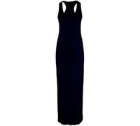 REAL LIFE FASHION LTD Womens Racer Muscle Back Maxi Dress Ladies Sleeveless Long Jersey Suit Summer Casual Wear Outdoor Long Racer Back Wardrobe Party Wear Long Maxi Top Plus Size UK 8-26 Black
