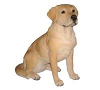 Real Life Sitting Golden Labrador | Highly Detailed Home or Garden Decoration | XRL-LABR-B