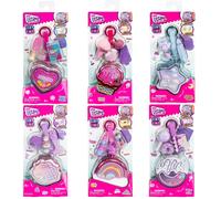 REAL LITTLES Keychain, Tiny Tins with 4 Charms, Real Working Stationery, 6 to Co