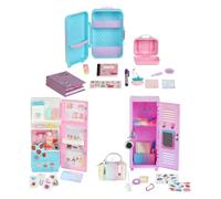REAL LITTLES My Rainbow Collection Roller Case Fridge and Locker Desk Caddies in One Pack! Plus 57 Mini Toy Surprises! | Amazon Exclusive