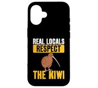 Real Locals Respect The Kiwi New Zealand Bird Case for iPhone 16